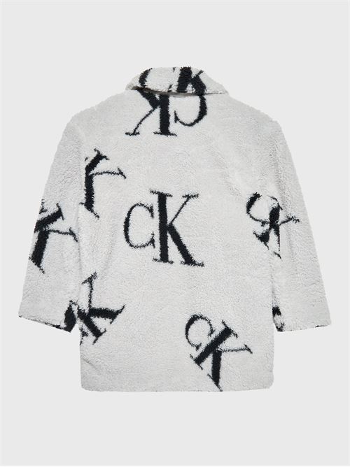 MONOGRAM AOP TEDDY COAT CALVIN KLEIN JEANS | IG0IG01621/0IM